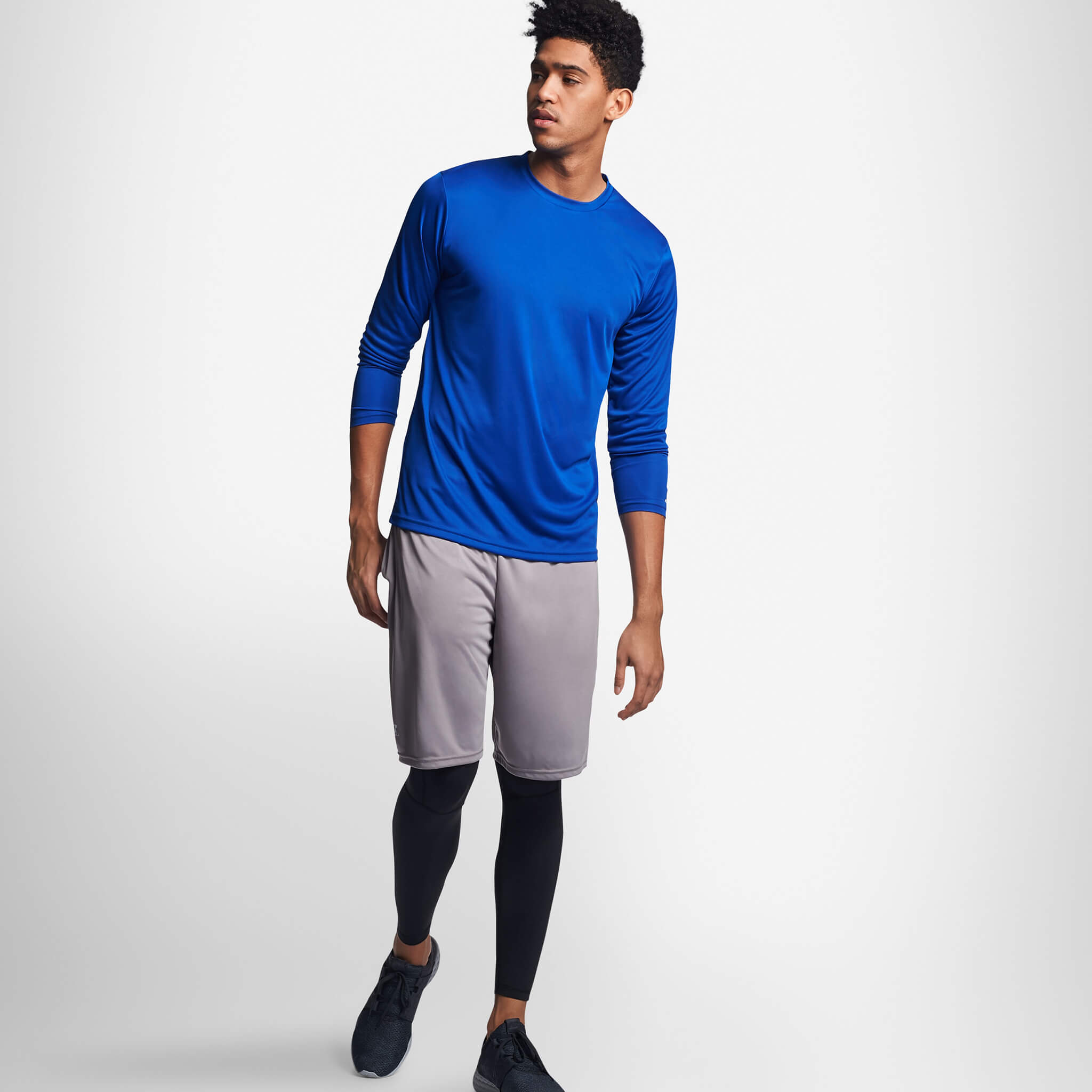 DryMove™ Long-sleeved sports top - Dark blue - Ladies